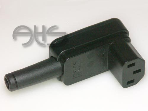 Schurter 4012 Gerätesteckverbinder (C 13) schwarz, gewinkelt