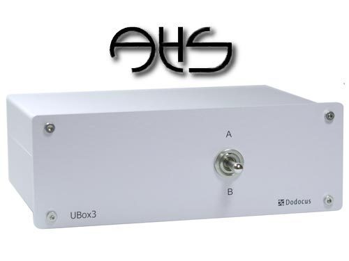 Audio Lautsprecher Umschaltbox Switch für 4 Boxen Schwarz 
