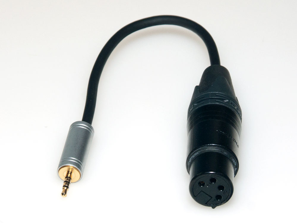 Eonvic 3,5 mm TRS-Stecker auf 3-polige Mini-XLR-Buchse 30 cm 15cm/6''inch Audiokabel für AKG-Kopfhörer 